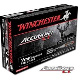Winchester Supreme 7mm Remington Magnum 140Gr AccuBond CT - 20 Rounds