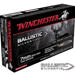 Winchester Supreme 7mm Remington Magnum 140Gr Ballistic Silvertip - 20 Rounds