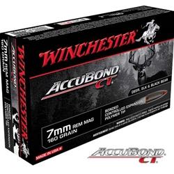 Winchester Supreme 7mm Remington Magnum 160Gr AccuBond CT - 20 Rounds