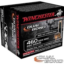Winchester Supreme Elite DualBond 460 S&W Magnum 260Gr Hollow Point 20 Rounds
