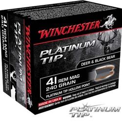 Winchester Supreme Platinum Tip 41 Magnum 240Gr Hollow Point 20 Rounds