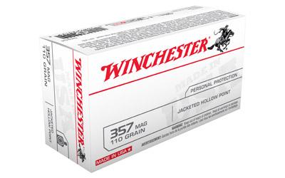 Winchester USA 357 Mag 110Gr Jacketed Hollow Point 50 500 Q4204