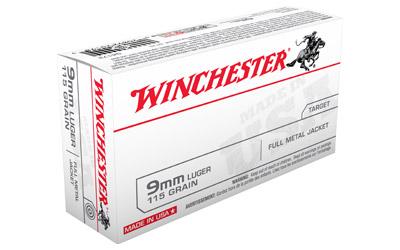Winchester USA 9MM 115Gr Full Metal Jacket 50 500 Q4172