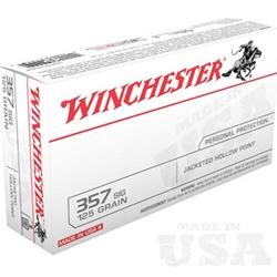 Winchester USA Ammunition 357 Sig Sauer 125Gr Jacketed Hollow Point - 50 Rounds