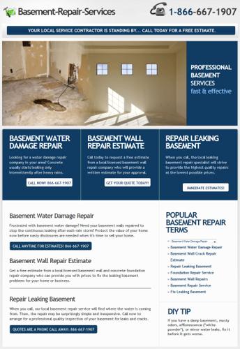 Wisconsin Basement Wall Crack Repair - FREE QUOTE - Wisconsin Repair Leaking Basement