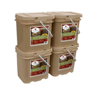 Wise Foods 240 Serving Meat Package Includes: 4 Freeze Dried Meat Buckets