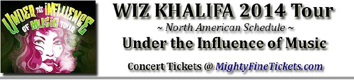 Wiz Khalifa Tour Concert Clarkston Tickets 2014 DTE Energy Music Theatre