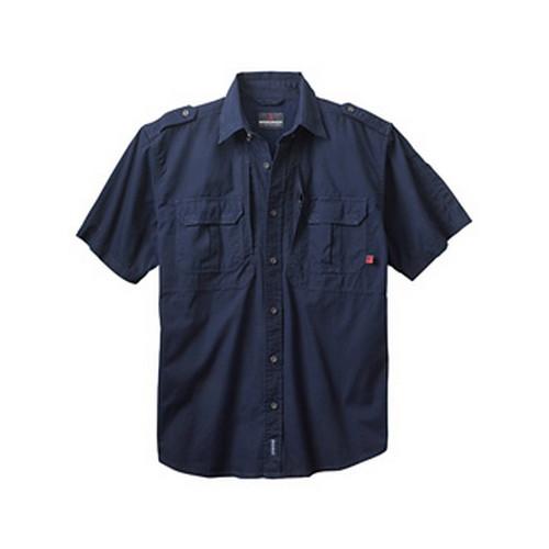 Woolrich 44901-NA-M Men's Short Slve Shirt Navy Med