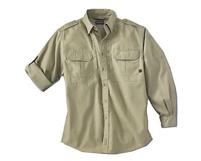 Woolrich 44902-KH-L Men's Long Sleeve Shirt Khaki L