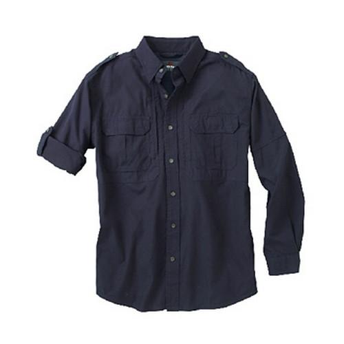 Woolrich 44902-NA-XXL Men's Long Sleeve Shirt Navy XXL