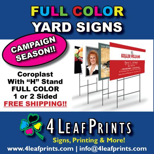 YARD SIGNS for YOUR campaign!