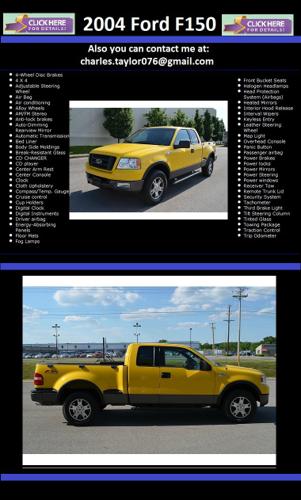 You don't want to miss this one *** 2004 Ford F150 ***4-wheel Drive