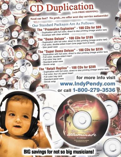 You want to duplicate your CD. Then you want to contact us