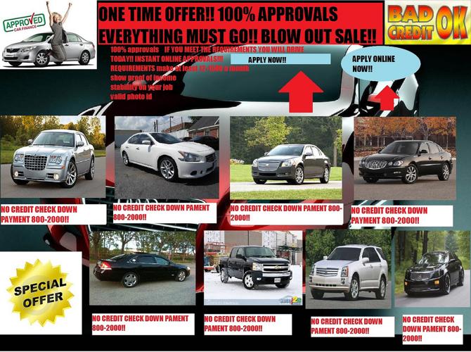 Your Credit Cant Hold You Back! Inhouse Financing Super Sale!! Low Downs
