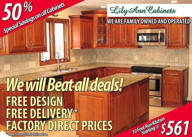 Your ONE STOP Kitchen Shop! Remodel with 1 of our 27 Styles