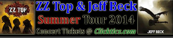 ZZ Top Concert Tickets Summer Tour in Alpharetta, GA 9/6/14