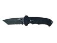 Tactical and tough. That's what you get with the 06 FAST, a quick opening knife with G-10 handles for extra grip when wet. The Tanto shaped blade is designed for thrusting. Features: - G-10 handle for extra grip even in wet conditions - Quick, One-hand