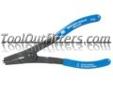"
OTC 7313 OTC7313 1-7/16"" Spread External Snap Ring Pliers
Features and Benefits:
Maximum spread: 1-7/16"
Length: 7-3/4"
Weight: 8 oz.
Removes external retaining rings used to locate bearings on shafts of transmissions, differentials, etc.
"Price: