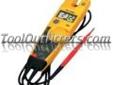 "
Fluke 648219 FLUT5-1000 1000 Voltage, Continuity and Current Tester
Features and Benefits:
Electrical tester with OpenJawâ¢ current
The T5 electrical tester lets you check voltage, continuity and current with one compact tool
All you have to do is select