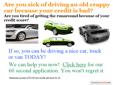 We have the ability to get you financed regardless of your credit history. If you have been given the runaround elsewhere please give us a try. You will be pleasantly astounded. We have a bunch of late model cars for you to select from. The awesom thing