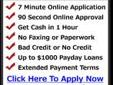 Small Loans Fast Cash? 100 Day Loans Same Day Loans 1 Hour
Get Financial Freedom In 1 Hour
Every year, millions of Americans face the unexpected: car repairs, medical
expenses, bills piling up each month. No matter how well prepared you
are, cash