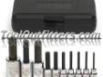 "
Armstrong 15-430 ARM15-430 10 PIece 3/8"" Drive Hex Bit Socket Set SAE
Features and Benefits:
Radius corner design engages the flats of the fastener, not the corners, providing 15-20% more torque
Manufactured to industrial specifications assuring a thin