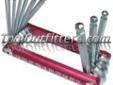 "
Titan 12700 TIT12700 10 Piece Ball Hex Key Set - SAE
Features and Benefits:
Color coded RED for quick identification
Lifetime warranty
SAE sizes: 1/16", 5/64", 3/32", 7/64", 1/8", 9/64", 5/32", 3/16", 7/32". and 1/4".
"Price: $7.14
Source:
