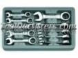 "
KD Tools EHT9520 KDT9520 10 Piece Metric Stubby Combination GearWrench Set
Features and Benefits:
Surface drive nearly eliminates fastener rounding
Ratcheting box end needs as little as 5 degrees to move a fastener
Stubby wrench beam allows access into