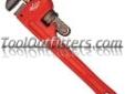 "
K Tool International KTI-49010 KTI49010 10"" Pipe Wrench
Features and Benefits:
Constructed from the highest grade cast iron, forged and heat treated to ensure maximum durability
Tough red enamel finish
Tool is strong and versatile
1-7/8" capacity