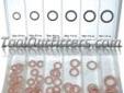 "
K Tool International KTI-00089 KTI00089 110 Piece Copper Washer Assortment
Features and Benefits:
Includes six popular products ranging from 1/4" to 5/8"
Contains product assortment map for easy identification of components
Packaged in multicompartment,