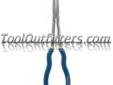 "
Vise Grip 1773583 VGP1773583 11"" Long Reach 45 Degree Bent Nose Pliers
Features and Benefits:
Superior long reach design for working in confined areas
Machined jaws for maximum gripping strength
11" bent nose 45 degree
Dipped rubber grips
2-1/4" Jaw