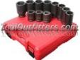 "
Sunex 4011M SUN4011M 11 Piece 3/4"" Drive Deep Metric Truck Impact Socket Set
Features and Benefits:
Forged from the finest chrome molybdenum alloy steel â the best choice for strength and durability
Radius corner design - to extend the life of