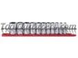"
KD Tools 80555S KDT80555S 11 Piece 3/8"" Drive 6 Point SAE Mid Length Socket Set
Features and Benefits:
Great for limited spaces like dashboards or underhood compartments
Knurled base for ease SAE/MM identification
Large hard-stamped identification
