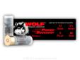 From Wolf comes a very effective 12 gauge 00 Buck round. The flight and pattern of this shot is nice and tight so you'll deliver a full force hit to your intended target. If you're looking for a good-value field or home defense shot-shell, give this one a
