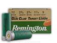 Remington's 12 Ga #9 Gun Club target load provides consistent clay busting performance with a lighter recoil than standard loads allowing for less shooter fatigue for long days at the range. Remington Gun Club shells are targeted to provide a high