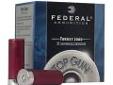 "
Federal Cartridge TGL1275 12 Gauge Shotshells 2 3/4"" 7.5 Shot 2 3/4"" Dram
For the volume shooter who needs consistent performance at an affordable price, Federal Top Gun Target loads are the right choice. Long a staple of the target shooting