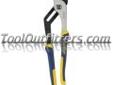 "
Vise Grip 4935322 VGP4935322 12"" Groove Joint Straight Jaw Plier
Features and Benefits:
Durable nickel chromium steel construction
ProTouchâ¢ grips provide extra comfort and reduced hand fatigue
Right angle teeth grip in all directions for maximum bite