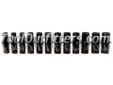 "
K Tool International KTI-38200 KTI38200 12 Piece 1/2"" Drive 6 Point Metric Deep Impact Socket Set
Features and Benefits:
Manufactured from heat-treated chrome-moly steel for wear in professional, rugged environments
Sockets are thin-wall to allow