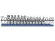 "
KD Tools 80580 KDT80580 12 Piece 3/8"" Drive Metric Hex Bit Socket Set
Features and Benefits
Patented bit holding system forces bit surface to opposing side for maximum retention
Chrome sockets; heat treated for durability and service ability
S2 and