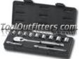 "
KD Tools 80556 KDT80556 12 Piece 3/8"" Drive SAE 6 Point Socket Set
Features and Benefits
Features a longer full polish ratchet with low profile head for greater comfort and access
60 tooth gear system for improved productivity and strength
Double line