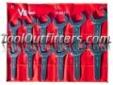 "
V-8 Tools 9212 V8T9212 12 Piece Jumbo SAE Service Wrench Set
Features and Benefits
Made thin and short for easy use in confined spaces
Made of drop-forged alloy steel -heat treated for strength
Fully polished - easily cleaned after the job is done
Comes