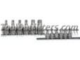 "
K Tool International KTI-22801 KTI22801 12 Piece Torq Socket Set
Features and Benefits:
Chrome vanadium steel heat treated
Carded on socket rail
Includes: T10, 15, 20, 25, 27, 30, 40, 45, 47, 50, 55, and 60."Price: $19.42
Source: