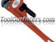 "
K Tool International KTI-49012 KTI49012 12"" Pipe Wrench
Features and Benefits:
Strong, durable and versatile
Cast iron with drop forged steel jaws
"Price: $13.81
Source: http://www.tooloutfitters.com/12-pipe-wrench.html