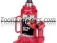 "
Intermarket 3512 INT3512 12 Ton Bottle Jack
Features and Benefits:
Centered pump and ram with heat-treated pistons for balance and easy positioning
Saddle is made of machine hardened steel
Convenient carrying handles
12 Ton
AFF Bottle Jacks are built