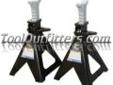 Mountain 5112A MTN5112A 12 Ton Jack Stands (Pair)
Features and Benefits:
Four legged steel base
Self locking handle with locating lugs
Lift range: 19.5" to 30"
Ideal for automotive
A must have for any shop or technician
Used in pairs for supporting