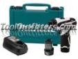 "
Makita FD01W MAKFD01W 12V Max Lithium Ion Cordless 1/4"" Hex Driver Drill Kit
Features and Benefits:
Makita built motor delivers 200 in./lbs of maximum torque in an ultra compact size
Variable 2-speed design (0-350 and 0-1,300 RPM) covers a wide range