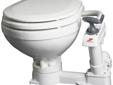 Whisper quiet operation. Self-priming pump. Hygenic, easy-to-clean vitreous china bowl and exterior surfaces. Robust wooden seat w/durable baked enamel finish. Low water consumption (2-2.5l/flush) makes the most of holding tank capacity. Versatile