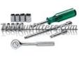"
S K Hand Tools 4913 SKT4913 13 Piece 1/4"" Drive 6 Point SAE Complete Socket Set
Features and Benefits:
SuperKromeÂ® finish provides long life and maximum corrosion resistance
SureGripÂ® hex design drives the side of the fastener, not the corner
Made in