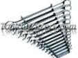 "
S K Hand Tools 86013 SKT86013 13 Piece SuperKromeÂ® Fractional Combination Wrench Set
Features and Benefits:
SuperKromeÂ® finish provides long life and maximum corrosion resistance
SureGripÂ® hex design drives the side of the fastener, not the corner