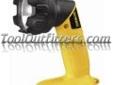"
Dewalt Tools DW906 DWTDW906 14.4V Cordless Pivoting Head FlashlightÂ 
Pivoting head rotates 90Â° which allows light to be projected in any direction
Wide-angle beam maximizes light over a specific work area
Extra-bright Xenon bulb maximizes brightness of
